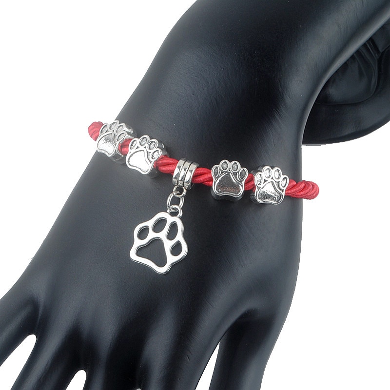 CobraJewelry.com - New-Hot-Sale-Fashion-Hand-Woven-Rope-Chain-rope-Bracelets-dog-paw-best-friend-Charms-Bracelets-tt369hg
