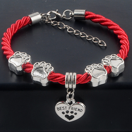CobraJewelry.com - New-Hot-Sale-Fashion-Hand-Woven-Rope-Chain-rope-Bracelets-dog-paw-best-friend-Charms-Bracelets-361180